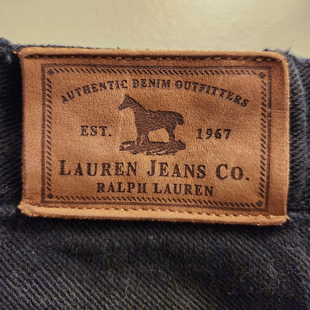 Lauren Jeans Co. Ralph Lauren Y2k Black Straight Leg Jeans - Picture 4 of 5